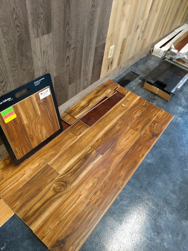 An example of Shaw Laminate Hardwood look flooring at LaValle Flooring Inc.