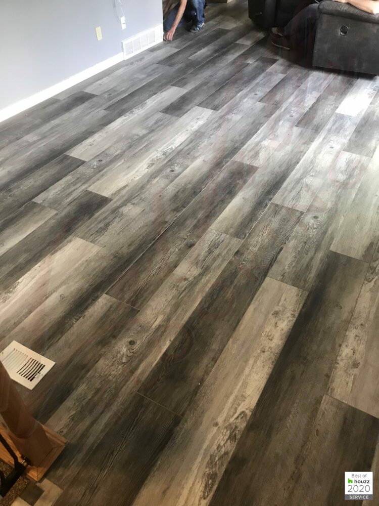 Southwind Authentic Plank Highland Gray in a living room