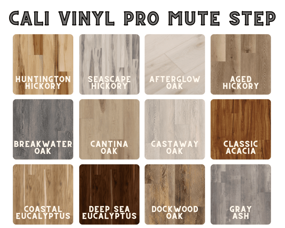 Colors for Cali Vinyl Pro Mute Step